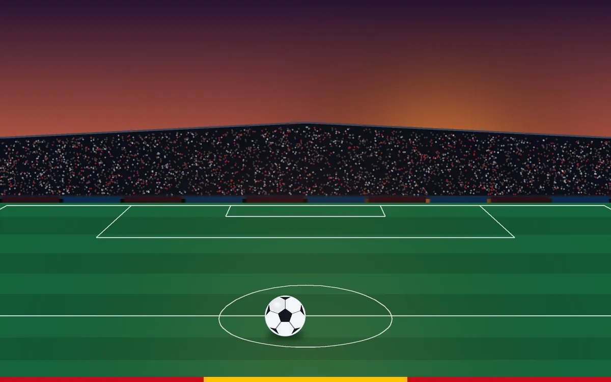Stadium at sunset